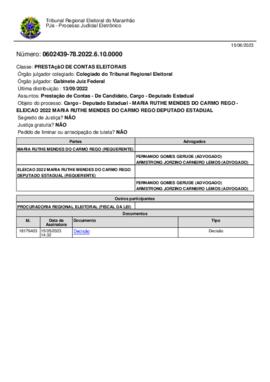 MARIA RUTHE MENDES DO CARMO REGO