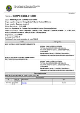 JOSE LOURENCO BOMFIM JUNIOR