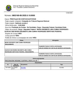 MARIA DEUSDETE LIMA CUNHA RODRIGUES