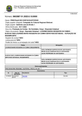 LOURDES MARIA NOGUEIRA DA CUNHA